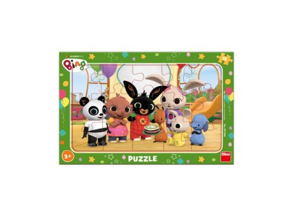 Puzzle deskové 15 dílků Bing ve školce