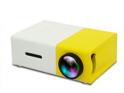 YG300 přenosný LED mini projektor žlutá