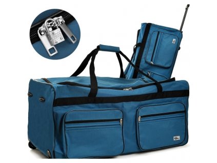 Cestovní taška na kolečkách XXL modrá