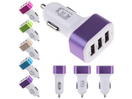 Nabíječka do auta 3x USB