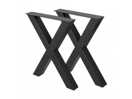 Kovové stolní nohy ve tvaru X nosnost 1000 kg
