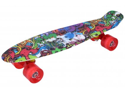 Skateboard vícebarevný 56 x 15 cm