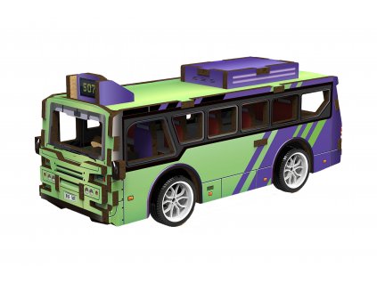 3D puzzle dřevěné - Autobus 14 cm