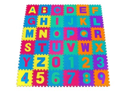 Pěnové puzzle - 86 dílků ABECEDA + ČÍSLA