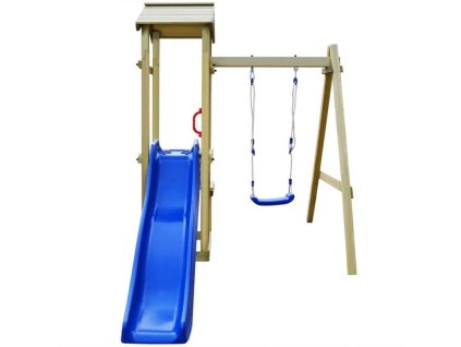 Hrací věž, set se skluzavkou a houpačkou 228x168x218