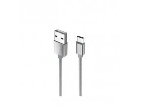 Datový a nabíjecí kabel USB-C šedý