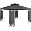 Zahradní pavilon, altán LORCA 3 x 3 m tmavě šedý
