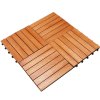 Dřevěné dlaždice 4 ks 30 x 30 cm - Plug-in dlažba