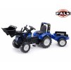 FALK Šlapací traktor 3090M New Holland T8 s nakladačem a vlečkou