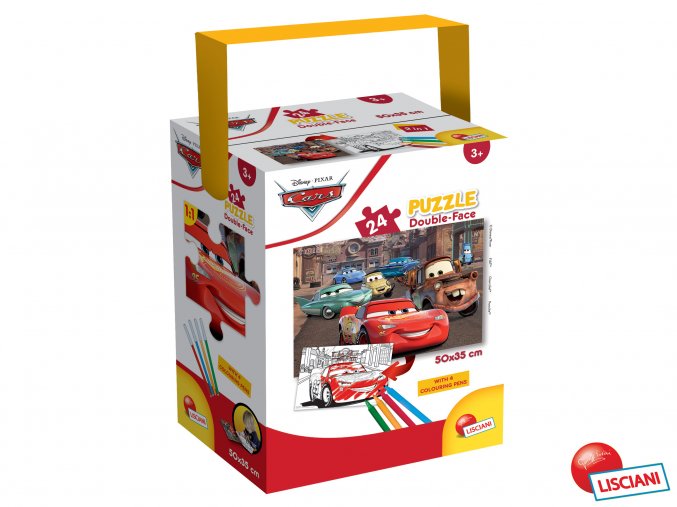 73409 cars puzzle double face 24 dilku