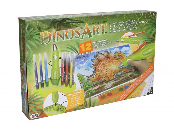 76850 dinosart airbrush omalovanky set