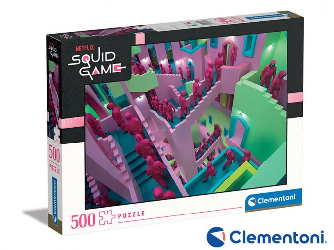 82007 clementoni puzzle 500 netflix squid game hra na olihen