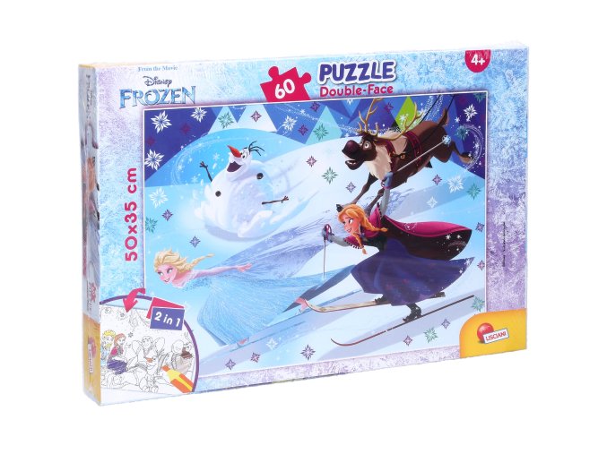 77219 frozen ii puzzle 60 oboustranne 50x35 cm 2v1