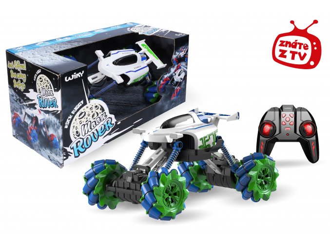 86391 auto moon rover rc na dalkove ovladani 35 cm zeleny