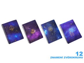 73679 notes spirala linkovany 18x25 cm 80 stran zodiac