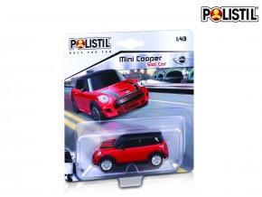 70076 polistil mini cooper slot car 1 43 red