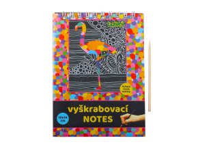 71549 vyskrabovaci notes 10x14cm 10 listu