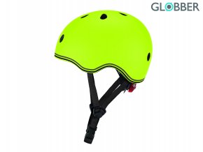 79265 globber detska helma go up lights lime green xxs xs