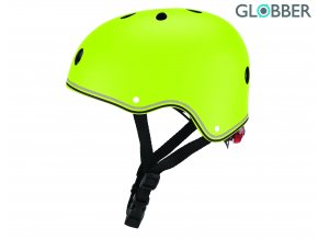 79274 globber detska helma primo lights lime green xs s
