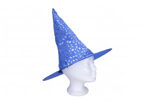 81665 set karneval carodejnicky klobouk modry 35x36 cm