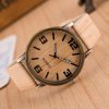 Módní hodinky s dřevěným ciferníkem (Verze 2)