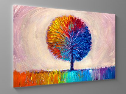 Obraz kouzelný barevný strom 1
