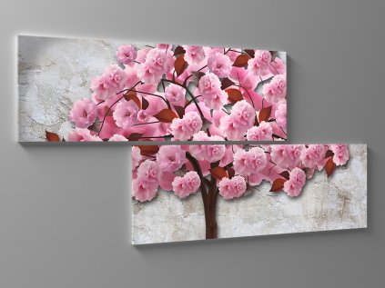 Obraz pohádkový růžový strom 1