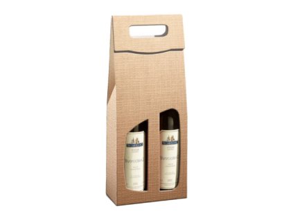 Karton 2er TK Struktura Vita Royal Metallic mit Fenster