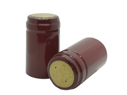 Kapsle PVC bordeaux zlatý TOP 31x55