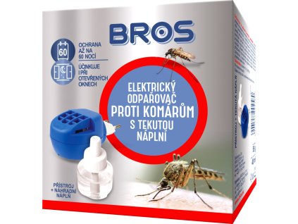 BROS - el. odpařovač proti komárům s tek. náplní 40ml