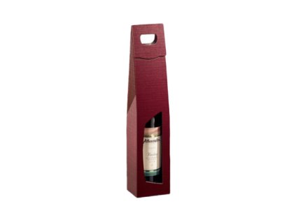 Karton 1er TK Struktura Vita Bordeaux mit Fenster