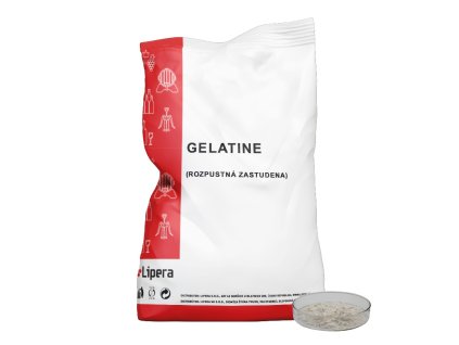Gelatine rozpustná zastudena, 15 kg