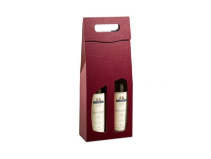 Karton 2er TK Struktura Vita Bordeaux mit Fenster