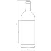 Lahev Bordeaux BMS, 1l ZELENÁ