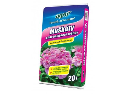 Substrát pro pelargonie (muškáty) 20l