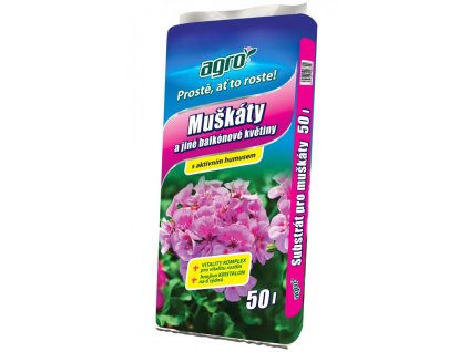 Substrát pro pelargonie (muškáty) 50l