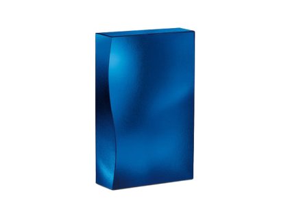 karton 3er f skulptur blau metallic