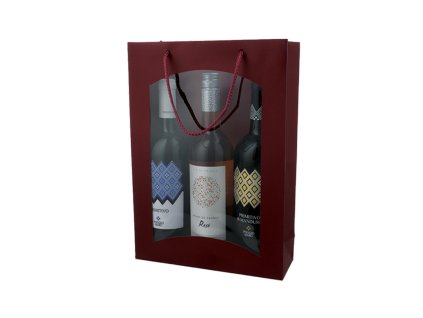 Taška 3er TT Struktura Vita Bordeaux mit Fenster