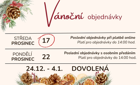 vánoční objednávky