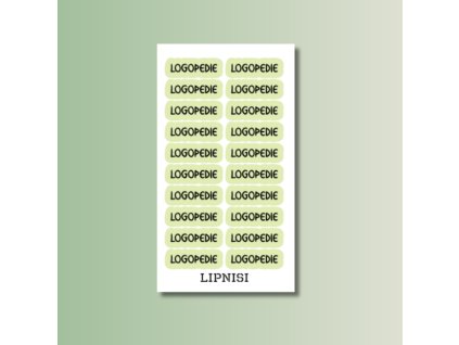 Mini samolepky LOGOPEDIE