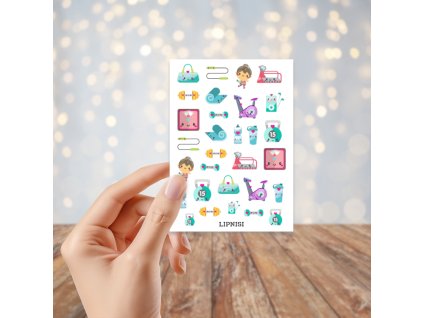 Samolepky z adventního kalendáře 2024 - CVIČENÍ