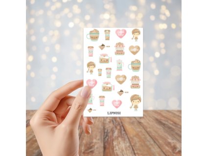 Samolepky z adventního kalendáře 2024 - KAFE