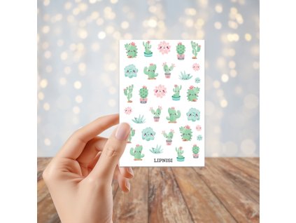 Samolepky z adventního kalendáře 2024 - KAKTUS