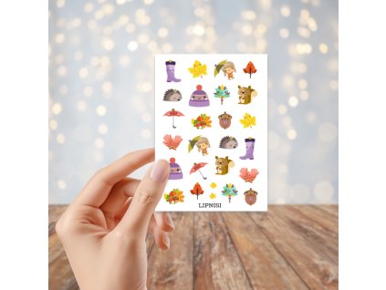 Samolepky z adventního kalendáře 2024 - PODZIM