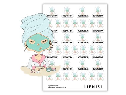 Samolepky dívky KOSMETIKA