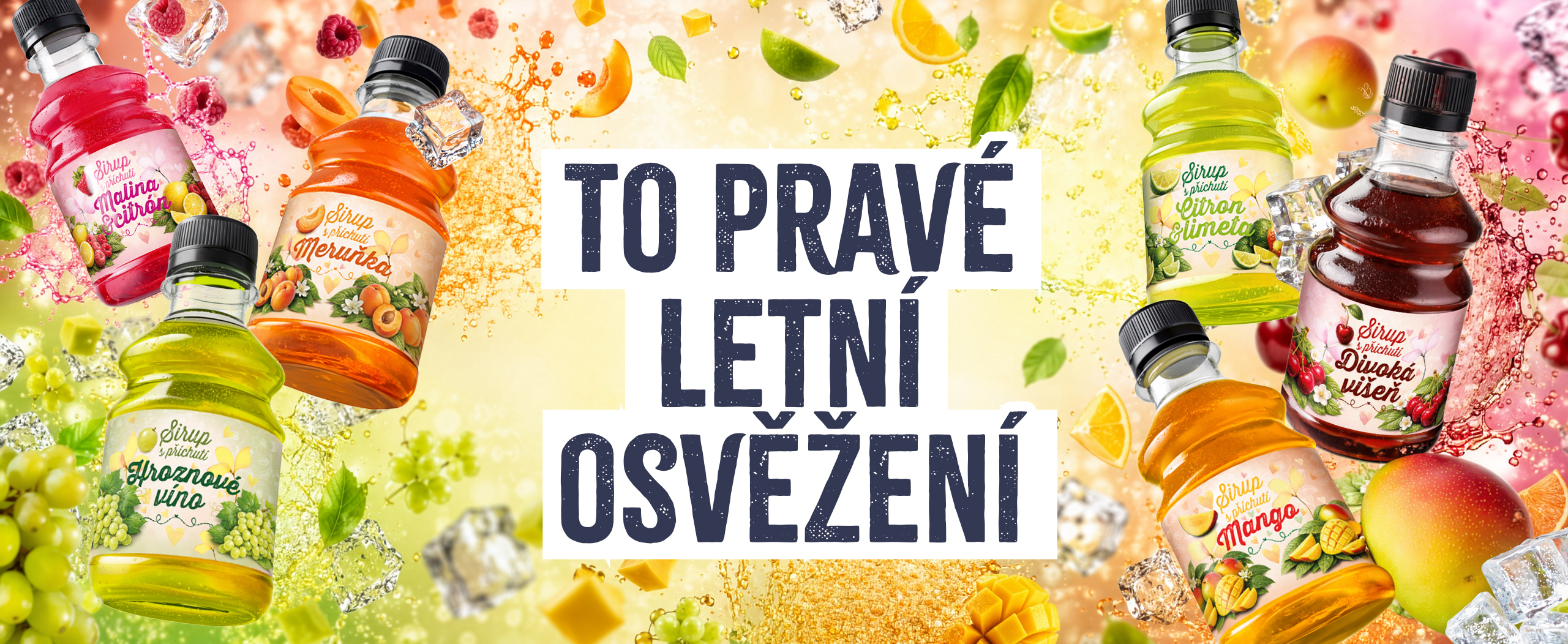 Letní kolekce sirupů