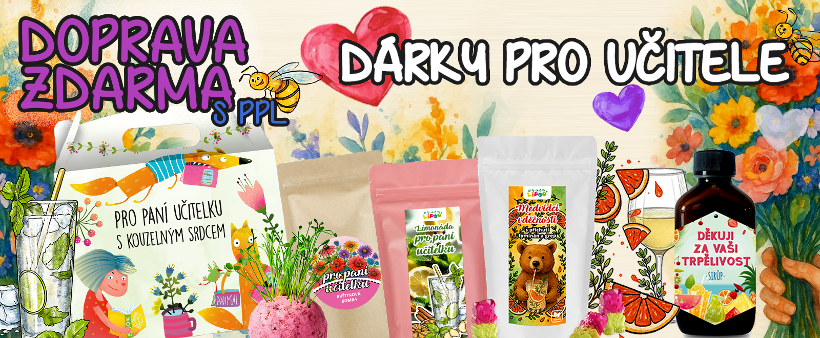 Dárky pro učitele doprava zdarma PPL