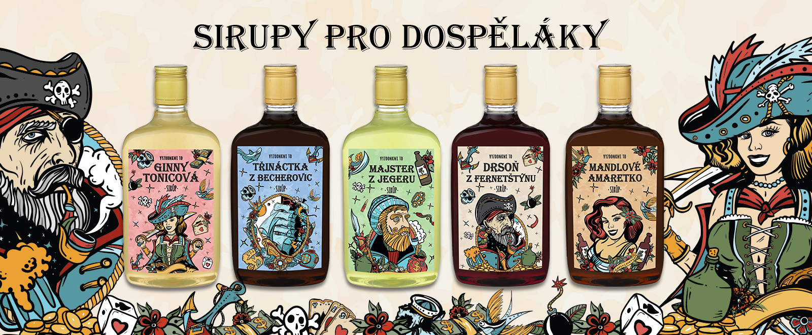 sirupy DOSPĚLÍ
