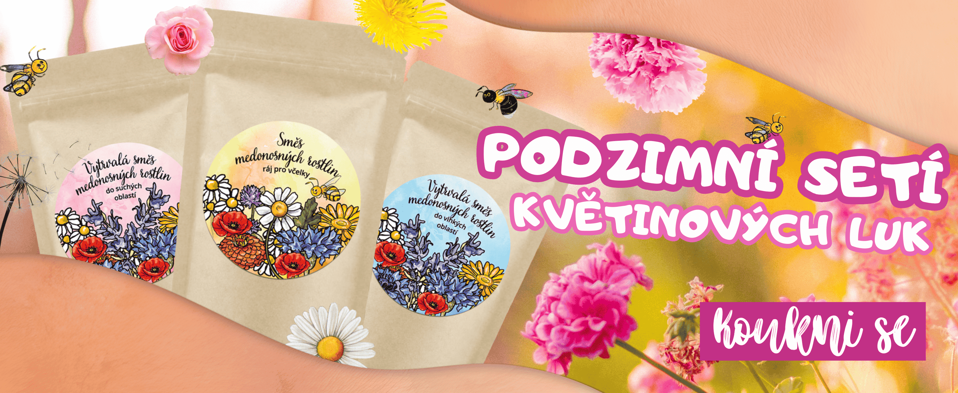 Podzimní setí květinových luk
