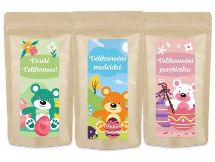 cajovi medvidci velikonoce prirodni doypack